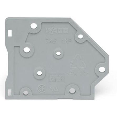 WAGO 745 Series End Plate for Use with Terminal Block, CSA [745-500]; 279-7314