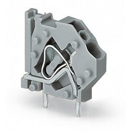 WAGO 745 Series PCB Terminal Block, 1-Contact, 5mm Pitch, PCB Mount, 1-Row, Cage Clamp Termination [745-803]; 279-7337