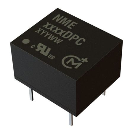 Murata Power Solutions NME Isolated DC-DC Converter, 5V dc/ 200mA Output, 4.5 - 5.5 V dc Input, 1W, Through Hole, +85°C [NME0505DPC]; 279-8082
