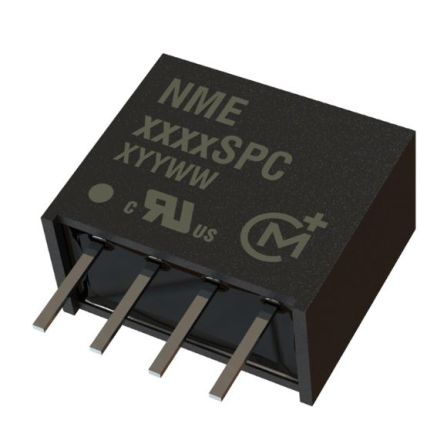 Murata Power Solutions NME Isolated DC-DC Converter, 5V dc/ 200mA Output, 4.5 - 5.5 V dc Input, 1W, Through Hole, +85°C [NME0505SPC]; 279-8084