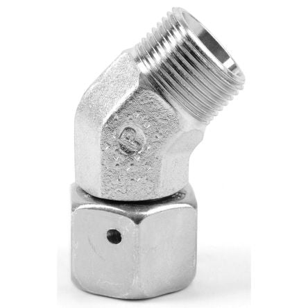 Parker Hydraulic Swivel Nut Elbow 24° Cone Male to 24° Cone Male, EV08SOMDCF [EV08SOMDCF]; 279-8417