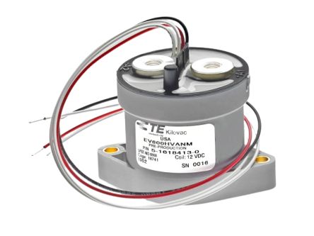 TE Connectivity KiloVac Kilovac LEV200 Contactor, 12 V dc Coil, 1-Pole, 600 A, SPST-NO, 12 V dc [5-1618413-0]; 279-8778