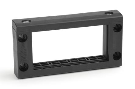 HellermannTyton Glass Fibre Reinforced, Polyamide Cable Trunking Frame, 21 x 61 x 116.5mm, VarioPlate Cable Entry System [440-00002 VARIOPLATE-16_FRAME-PA66GF25-BK]; 279-9069