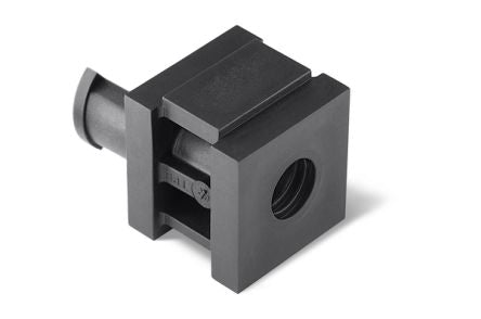 HellermannTyton Thermoplastic Elastomer Grommet support, 20 x 21 x 21mm, VarioPlate Cable Entry System [440-00011 VP-S_9-10_INS-SGL-TPE-BK]; 279-9079