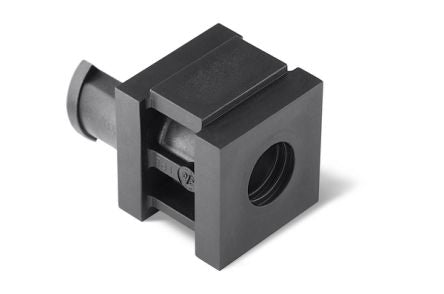 HellermannTyton Thermoplastic Elastomer Grommet support, 20 x 21 x 21mm, VarioPlate Cable Entry System [440-00012 VP-S_10-11_INS-SGL-TPE-BK]; 279-9080
