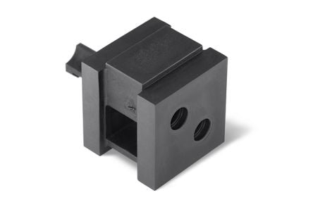 HellermannTyton Thermoplastic Elastomer Grommet support, 20 x 21 x 21mm, VarioPlate Cable Entry System [440-00019 VP-S_2/5-6_INS-DBL-TPE-BK]; 279-9088