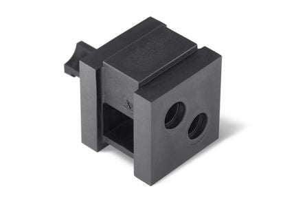 HellermannTyton Thermoplastic Elastomer Grommet support, 20 x 21 x 21mm, VarioPlate Cable Entry System [440-00020 VP-S_2/6-7_INS-DBL-TPE-BK]; 279-9089