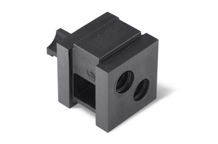 HellermannTyton Thermoplastic Elastomer Grommet support, 20 x 21 x 21mm, VarioPlate Cable Entry System [440-00021 VP-S_2/7-8_INS-DBL-TPE-BK]; 279-9090