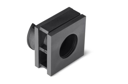 HellermannTyton Low-Smoke Thermoplastic Elastomer (TPE) Cable Trunking Accessory, 20 x 42.2 x 42.2mm, VarioPlate Cable [440-00031 VP-L_23-24_INS-SGL-TPE-BK]; 279-9101