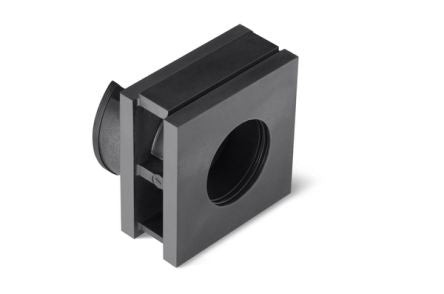 HellermannTyton Low-Smoke Thermoplastic Elastomer (TPE) Cable Trunking Accessory, 20 x 42.2 x 42.2mm, VarioPlate Cable [440-00032 VP-L_24-25_INS-SGL-TPE-BK]; 279-9102