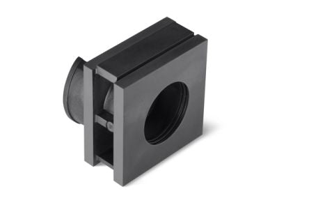 HellermannTyton Low-Smoke Thermoplastic Elastomer (TPE) Cable Trunking Accessory, 20 x 42.2 x 42.2mm, VarioPlate Cable [440-00033 VP-L_25-26_INS-SGL-TPE-BK]; 279-9103