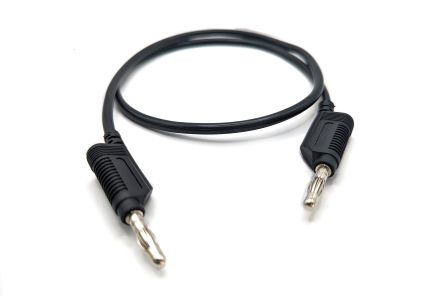 Mueller Electric Test Leads, 32A, 30V ac, Black, 1m Lead Length [22.170-1M-0]; 279-9541