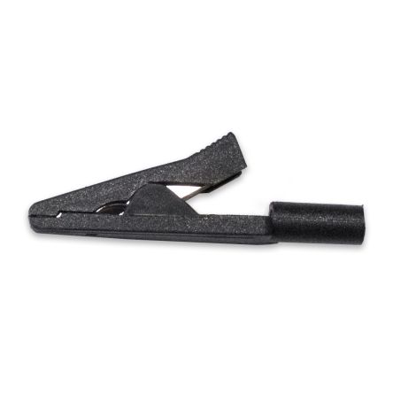 Mueller Electric Crocodile Clip Crocodile Clip Connection, Nickel-Plated Steel Contact, 10A, Black [BU-109-0]; 279-9567