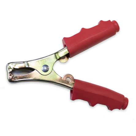 Mueller Electric Crocodile Clip Battery Clip Connection, Dichromate Plated Steel Contact, 60A, Red [BU-117-2]; 279-9571
