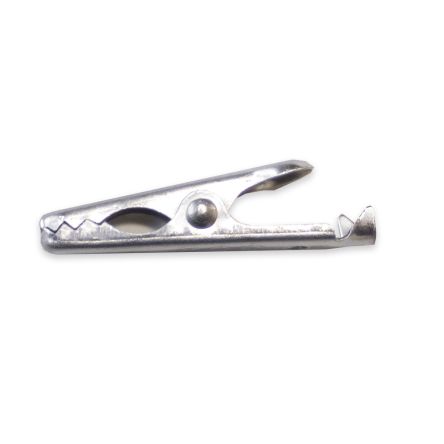 Mueller Electric Alligator Clip Alligator Clip Connection, Stainless Steel Contact, 5A, Silver [BU-30X]; 279-9579
