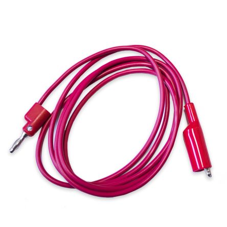 Mueller Electric Test Leads, 10A, 1kV, Red, 12in Lead Length [BU-P1166-12-2]; 279-9592