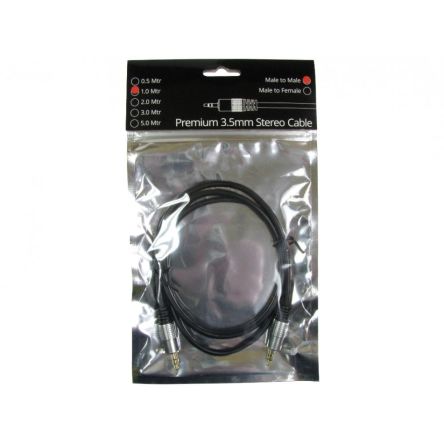 NewLink 3 Core Audio Cable Screened, 5m, Black [NL2TTMM-05]; 280-0496
