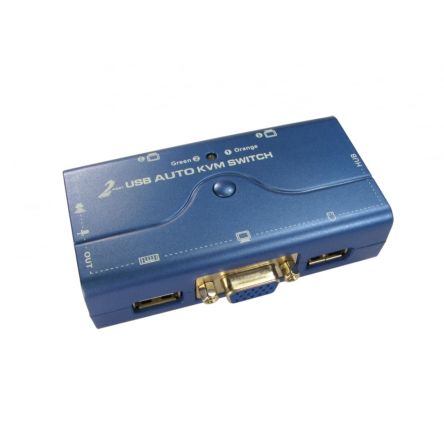 NewLink 2 Port Dual Monitor USB USB, VGA KVM Switch, 2048 x 1536 Maximum Resolution [NLKVM-USBCAB]; 280-0527