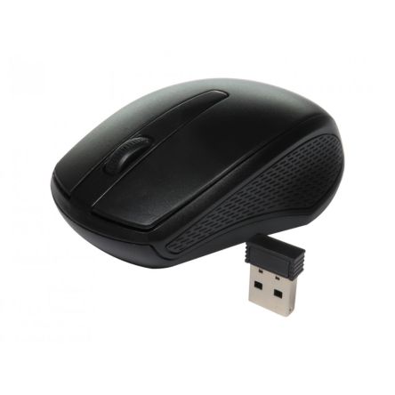 NewLink NLMS-224W 3 Button Wireless Ergonomic Optical Mouse Black [NLMS-224W]; 280-0533