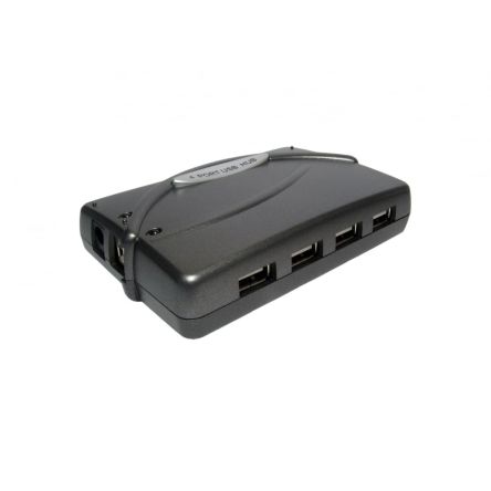 NewLink 4 Port USB 2.0 USB A, USB B  Hub, External Power Adapter Powered, 165 x 150 x 70mm [NLUSB2-222]; 280-0549