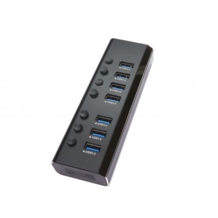 NewLink 7 Port USB 3.0 USB A  Hub, 167 x 125 x 50mm [NLUSB3-7AL]; 280-0551