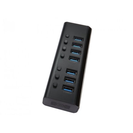 NewLink 7 Port USB 3.0 USB A  Hub, 167 x 125 x 50mm [NLUSB3-7PL]; 280-0552