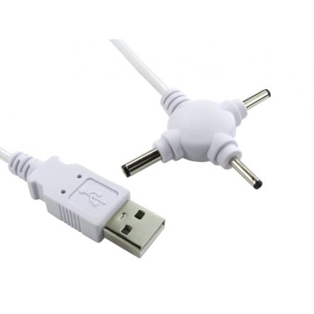 NewLink , Male USB A to Male 2.5mm, 3.0mm, 3.5mm DC Jack, 300mm [USB2-203]; 280-0599