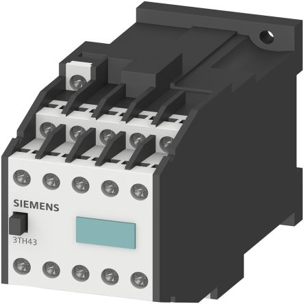 Siemens 3TH4 Contactor Relay 5NO/5NC, 6 A F.L.C, 10 A Contact Rating, 24 V dc, 3TH4355 [3TH4355-0LB4]; 280-4447