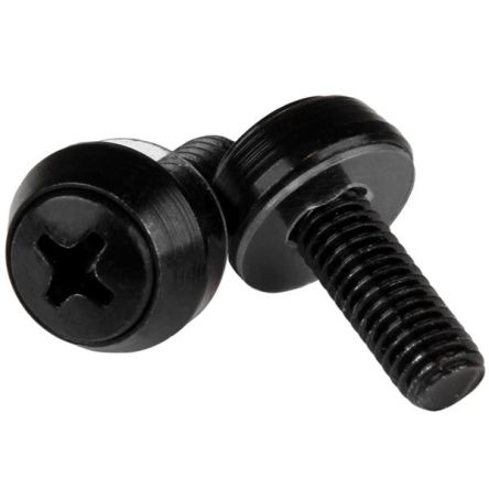 StarTech.com CABS Series Screw for Use with Rack Mounting, M6mm Thread, 50 Piece(s), 0.6 x 0.6 x 0.6in [CABSCRWSM62B]; 280-4555