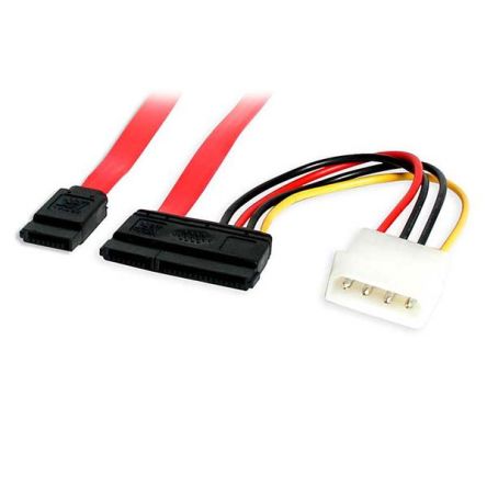 StarTech.com LP4; SATA Data to SATA Data & Power  Cable, 18in [SATA18POW]; 280-4700