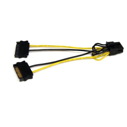 StarTech.com Male SATA Power to Female PCIe  Cable, 6in [SATPCIEX8ADP]; 280-4705