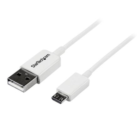 StarTech.com USB 2.0, Male USB A to Male Micro USB B, 480Mbps, 500mm [USBPAUB50CMW]; 280-4799