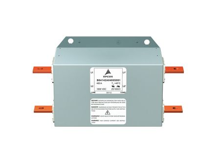 EPCOS, B84142 600A 1500 V dc, Chassis Mount Power Line Filter, Solder [B84142C0600S081]; 280-4928