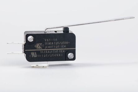 Zippy Lever Snap Action Micro Switch, Solder Terminal, 16.1A, SPDT [VA1-16L1-03D0-Z]; 280-5031