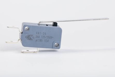 Zippy Lever Snap Action Micro Switch, Solder Terminal, 26A, SPDT [VA1-26Q1-03E0-Z]; 280-5050