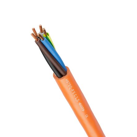 Lapp Power 2.5 mm² 3 Core Power Cable, Orange Polyurethane, 50m [0013631]; 280-5062