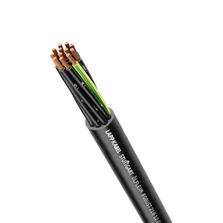 Lapp OLFLEX ROBUST 210 Control Cable, 5 Cores, 0.5 mm², Unscreened, 50m, Black Thermoplastic Elastomers TPE Sheath, 20 [0021886]; 280-5067