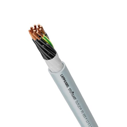 Lapp OLFLEX FD 855 P Control Cable, 7 Cores, 0.75 mm², Screened, 100m, Grey Polyurethane Sheath, 18 AWG [0027549]; 280-5082