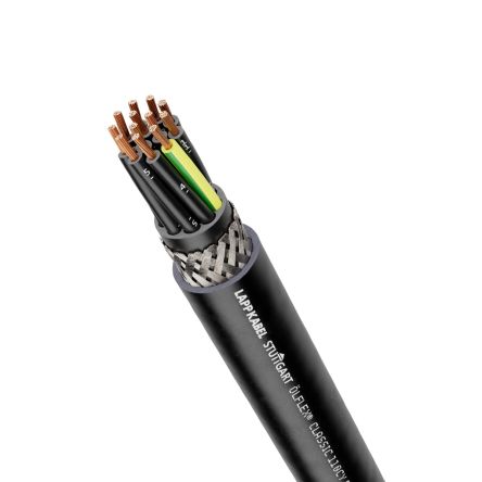 Lapp OLFLEX CLASSIC 110 CY Control Cable, 12 Cores, 0.75 mm², CY, Screened, 50m, Black PVC Sheath, 18 AWG [1121247]; 280-5091