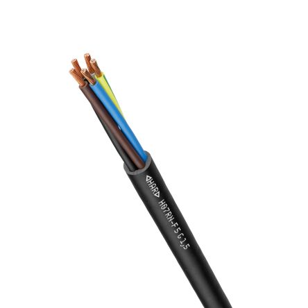 Lapp Power 4 mm² 2 Core Power Cable, Black Rubber, 50m [1600186]; 280-5106