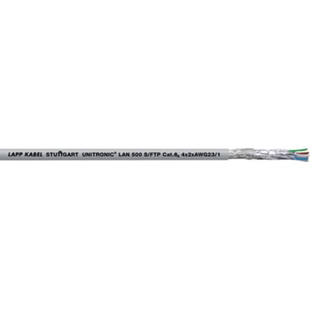LappUNITRONIC LAN 500, 100m Cat6a, Cream, Shielded, Unterminated PVC Sheath [2170143]; 280-5107