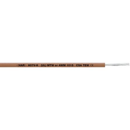 Lapp MULTI-STANDARD SC Control Cable, 1 Cores, 0.75 mm², Unscreened, 100m, Red PVC Sheath, 20 AWG [4160204]; 280-5109