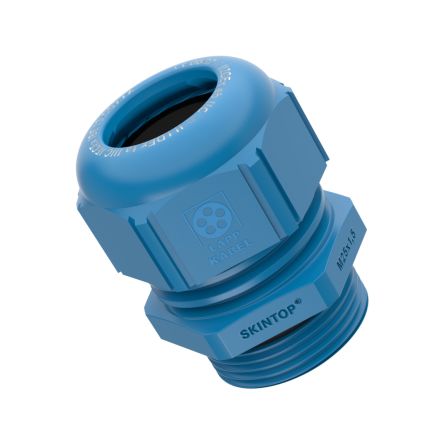 Lapp SKINTOP Series Blue Polyamide Cable Gland, M20 Thread, 5mm min., 10mm max., IP68 [54115425]; 280-5120