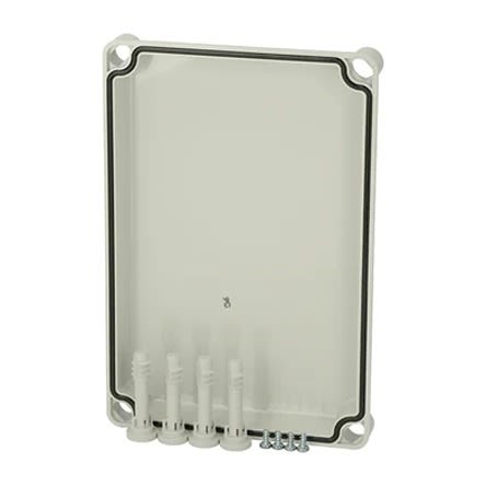 Fibox Polycarbonate Cover, 280 x 190 x 30mm [EKJ 30-G cover]; 280-5470
