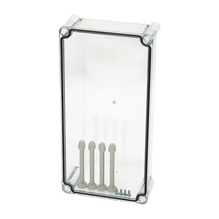 Fibox Polycarbonate Cover, 380 x 190 x 80mm [EKM 80-T cover]; 280-5478