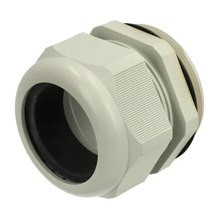 Fibox GPA Series Light Grey Cable Gland, M63 Thread, 32mm min., 42mm max., IP68 [GPA M63]; 280-5509