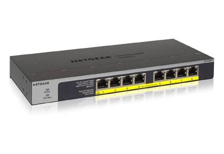 Netgear GS108LP, Unmanaged 8 Port Ethernet Switch With PoE [GS108LP-100EUS]; 280-5557