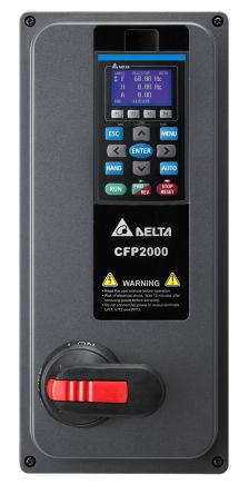 Delta Electronics Inverter Drive, 75 kW, 3 Phase, 400 V ac, 150 A, CFP2000 Series [VFD750FP4EA-52S]; 280-6032