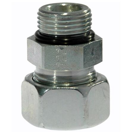 Parker Hydraulic Swivel 24° Cone Male to UNF 7/16-20 Male, GE08L7/16UNFOMDCF [GE08L7/16UNFOMDCF]; 280-7300