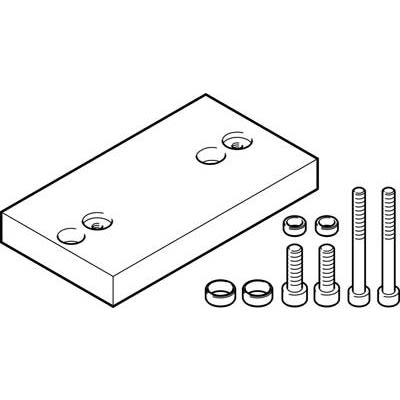 Festo Adapter DHAA-D-H2-16-Q11-20-E, For Use With Pneumatic Cylinder & Actuator [DHAA-D-H2-16-Q11-20-E]; 280-8262